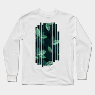 Green leafs falling Long Sleeve T-Shirt